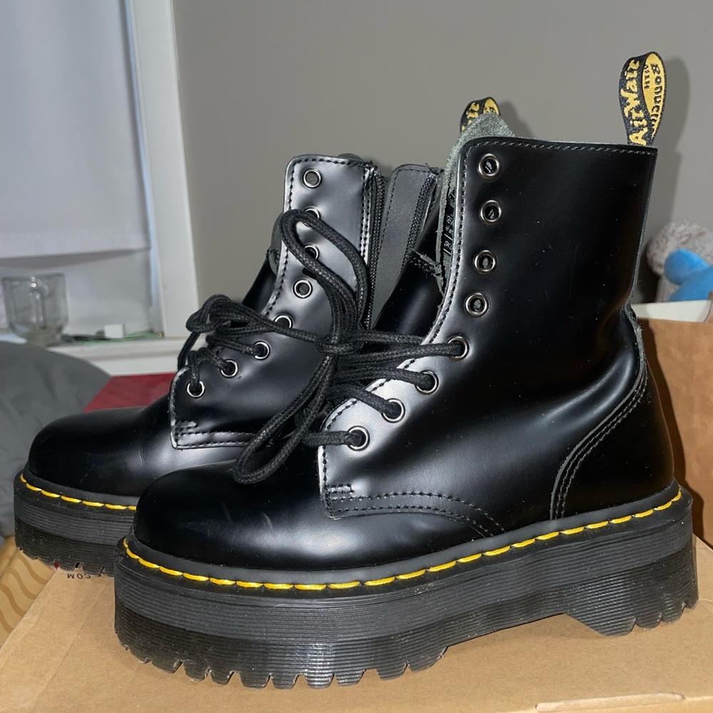 Dr. Martens Black Leather Boots